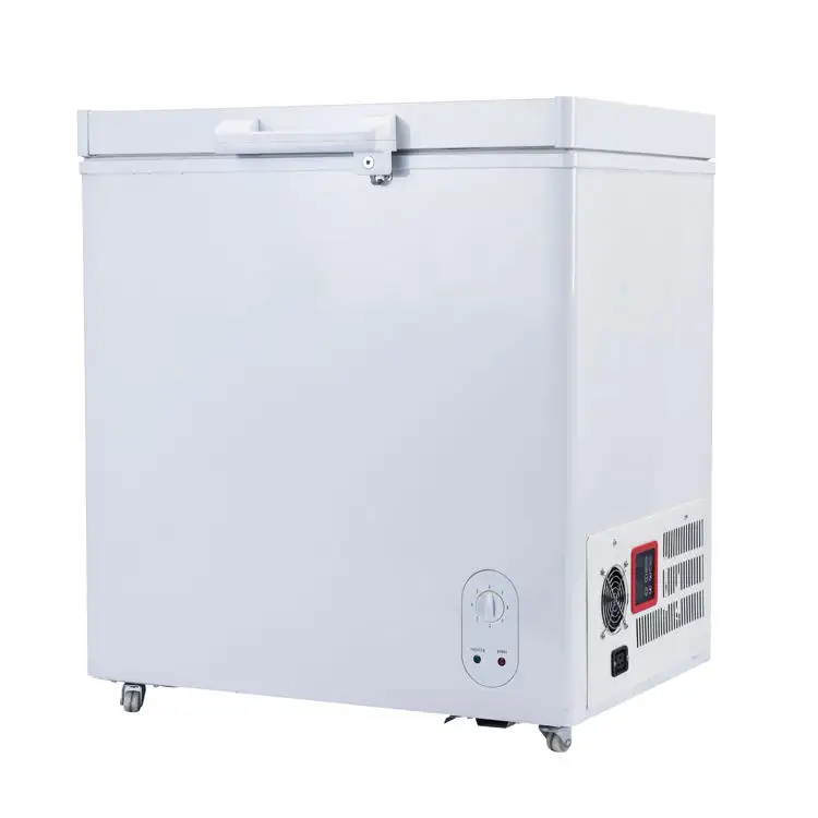 158l 12V Dc Zonne-Energie Borst Vriezer Enkele Deur Compressor Koeling Ijs Koelkast Diepvriezers