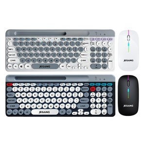 Jeqang-Teclado inalámbrico de membrana para ordenador portátil y ordenador, conjunto de teclado y ratón de 2,4G, 2 unidades - Product Image 1