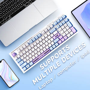 专业迷你无线和有线背光游戏键盘USB 3.0接口全新桌面办公键盘 - Product Image 4