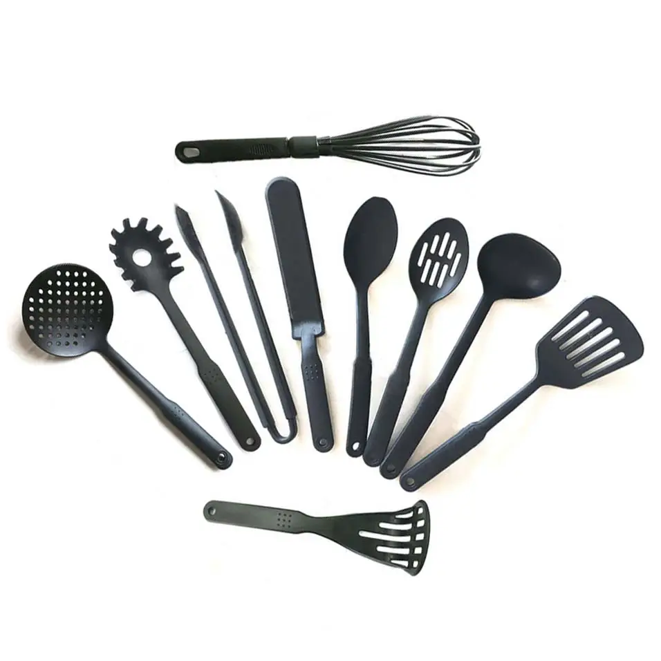 الأمازون أعلى بائع أدوات المطبخ النايلون PP مجموعة أدوات المائدة مقاومة للحرارة شوكة ملعقة تيرنر مجموعة أدوات المائدة