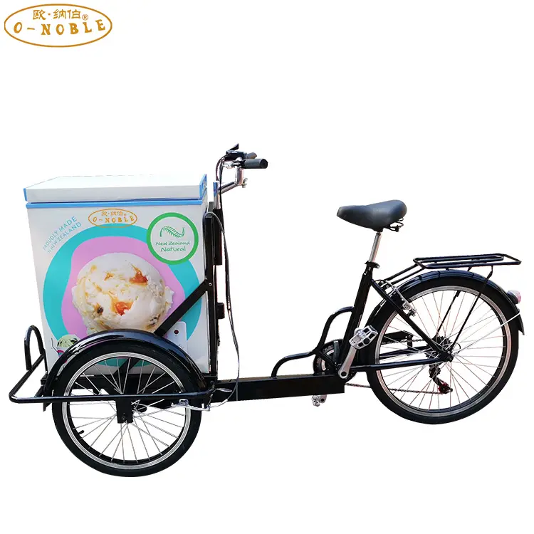 Chariot alimentaire mobile personnalisé, expédition gratuite de l'usine, pour aliments, faire de la glace, du café, à emporter, pratique, coffret de boissons, vélo, frozen