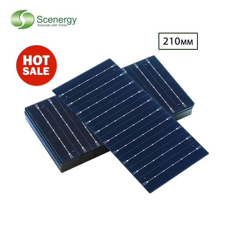 Cellule solaire 23.5% monocristalline monocristalline cellule solaire PV cellules photovoltaïques prix 210mm