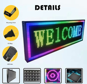 Полноцветный наружный RGB P10 светодиодный знак сообщения Программируемый прокручивающийся светодиодный дисплей экран рекламный светодиодный знак - Product Image 3