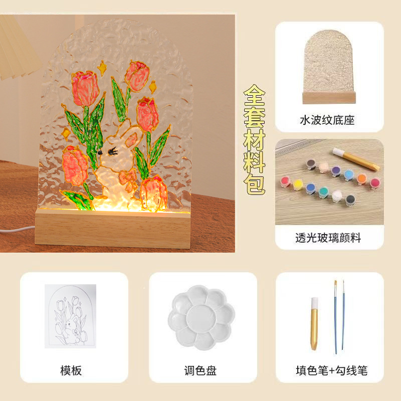 Jade lapin tulipe ensemble complet matériel paquet base