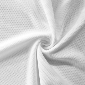 100% nefes Polyester kuş gözü örme Net örgü kumaş spor ve açık giysiler için geri dönüşümlü Birdeye astar