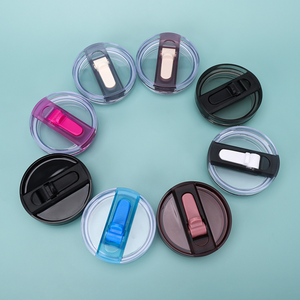 BPA miễn phí thay thế 14oz tái sử dụng cốc dễ dàng làm sạch có thể tháo rời lật rơm Nắp rò rỉ bằng chứng có thể tháo rời nắp drinkware phụ kiện - Product Image 1