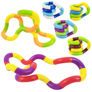 Renkli stres giderici oyuncak çocuk odak büküm yüzük halat Fidget oyuncak basınç tahliye dekompresyon Fidget oyuncak - Product Image 6