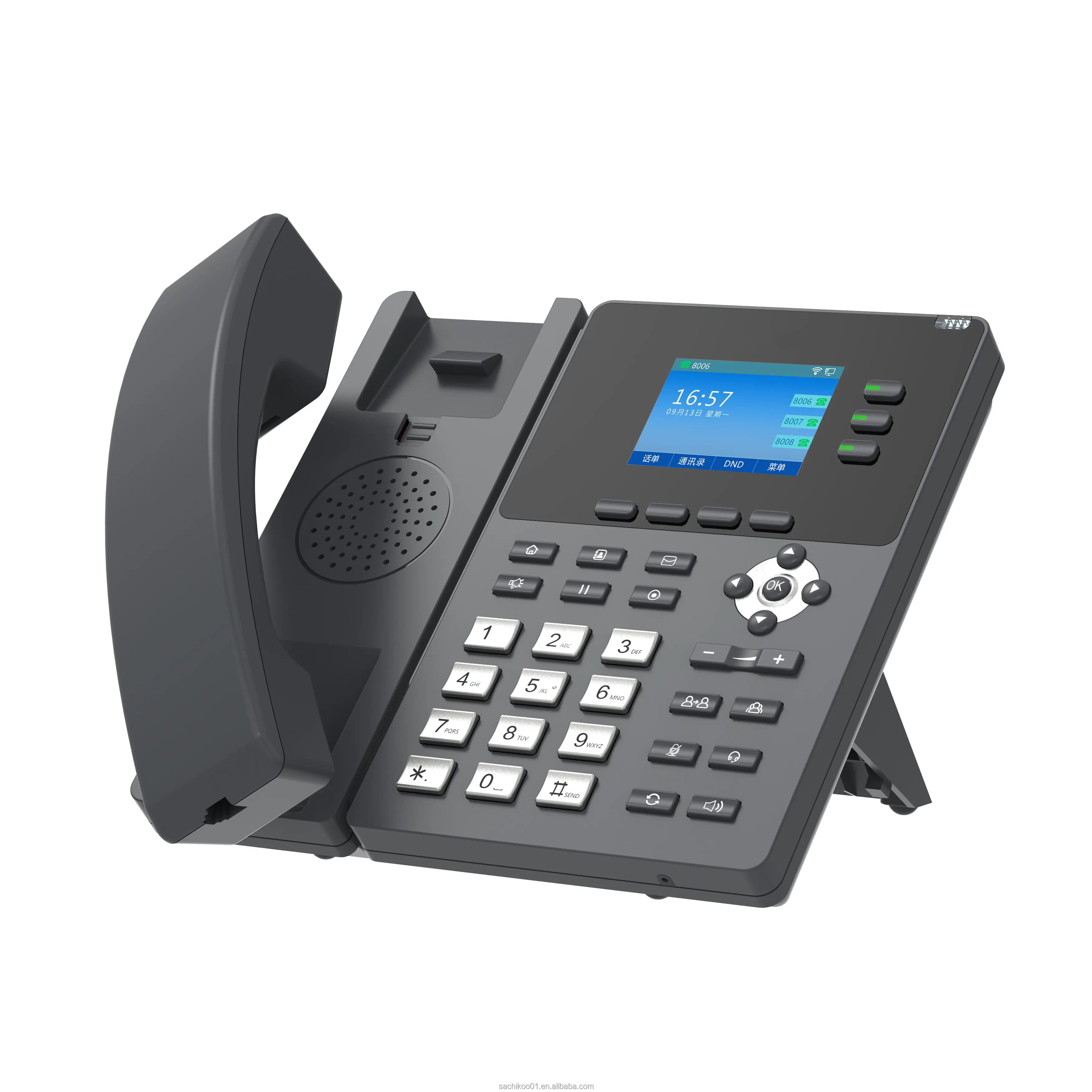 Téléphone VoIP de 2.4 pouces/liaison téléphonique IP pour les petites entreprises