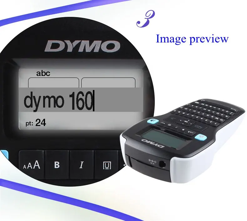 Dymo lm160 impressora de etiquetas portátil em inglês