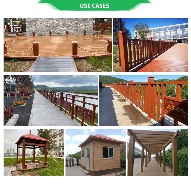 high quality wholesale nature fibre  Eco-friendly  Anti- Warp Wood Plastic Composite WPC outdoor Decking Flooring