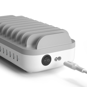 Universal Multi Charger 120W 10 Port Drei Typ C Sieben USB-Schnell ladestation für mehrere Geräte USB 2.0 Hub - Product Image 2