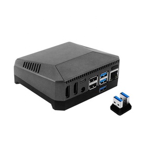 Argon ONE M.2 Gehäuse für Raspberry Pi 4B Metalls chale mit Netzschalter und Auf hänge vorrichtung für Lüfter - Product Image 1