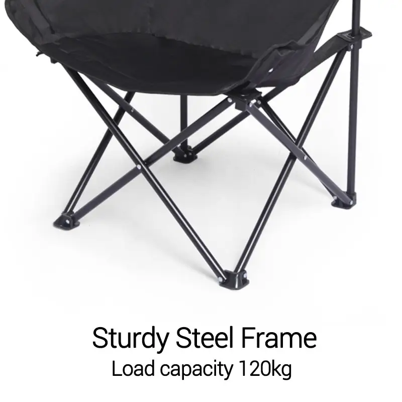 ENJOY Best Selling Aluminium Camping Furniture Portable Beach Fishing Chair Lightweight Folding Camping Moon Chair For Outdoor