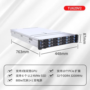 TU629V2 Dual-socket AMD EPYC7002/7003 EPYC 2nd/3rd Gen <strong>Cloud</strong> <strong>Computing</strong> <strong>Virtualization</strong> AI GPU Server 2UdekLogin