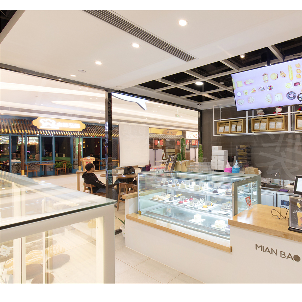 Commercial bakery display cake chiller display refrigerator chiller showcase counter top display