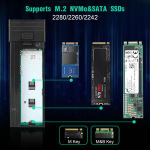 5 in <strong>1</strong> Type c Hub OTG Hdd <strong>Enclosure</strong> for Laptop Hard Disk Drive Sata M.2 NVME 10Gbps Ssd GEN 2 Case