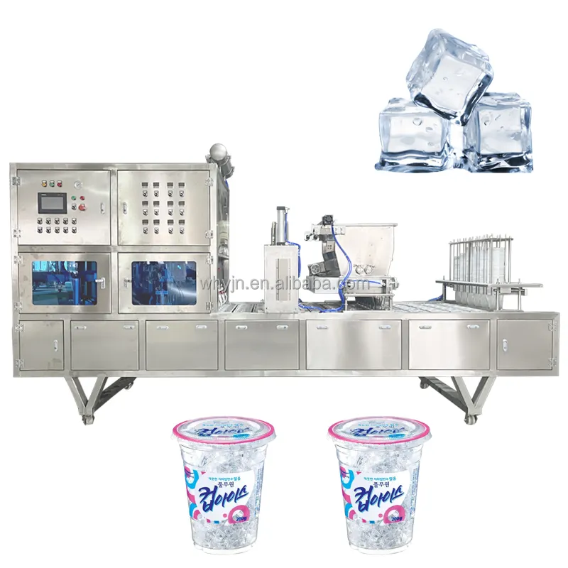 Ice nhà máy sử dụng thiết bị công suất lớn tự động Ice Cube cup điền niêm phong đóng gói đóng bao máy đóng gói