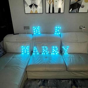 Fabrika doğrudan tedarik yüksek kalite özel çok renkli mektup Led mutlu doğum günü mektup ışık parti - Product Image 6