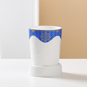 Mongolian National Characteristic Embossed Ceramic <strong>Cup</strong> With Ceramic Base - Product Image 3