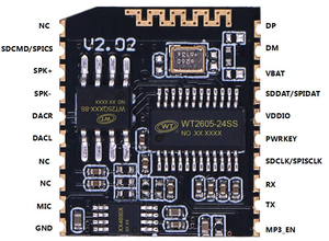 Waytronic WT2605B03 Dual-Mode-Bluetooth-Funktion UART Serial Port Control Audio-Bluetooth-Modul