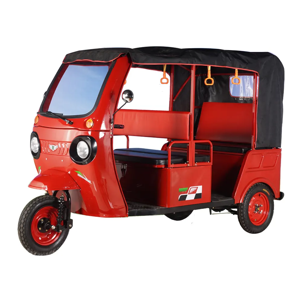 2023 Best Verkopende Elektrische Tuktuk Driewielers/Bajaj Driewielige Motorfiets/Voor 4-6 Passagiers Riksja Taxi Driewieler In India