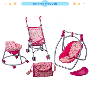Fei Li <strong>Toys</strong> Customized 4 in 1 Deluxe Doll Travel Set for Girls Playing From Age 2-3 Age Doll Stroller Play Set - Product Image 2