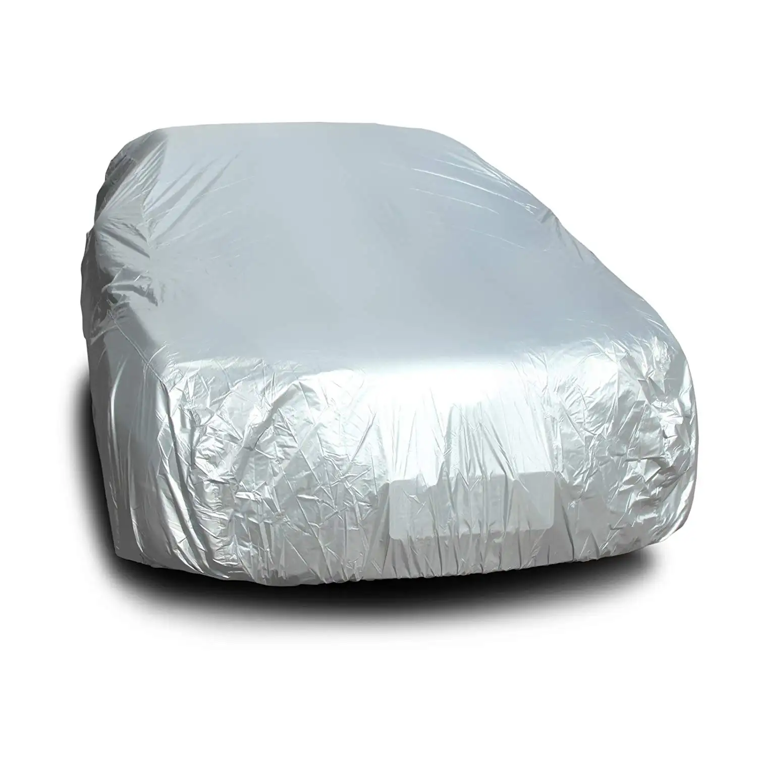 Tira reflexiva para carro, 201002 prata 170t poliéster S-XXL ou personalizada com alça, sem bolsos espelhados