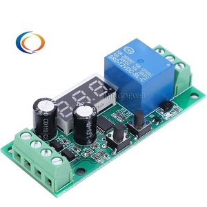 電圧検出モジュールDC0-55Vデジタルディスプレイ電圧センサーリレーモジュールスイッチモジュール高精度電子部品 - Product Image 1