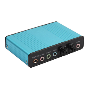 Новое поступление, внешняя звуковая карта USB 6 Каналов 5,1, внешняя звуковая музыкальная Звуковая карта для ноутбука, ПК с драйвером, CD + USB-кабель - Product Image 4