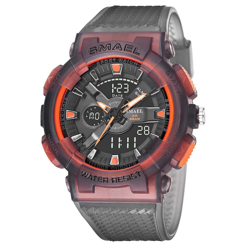 transparent gris orange