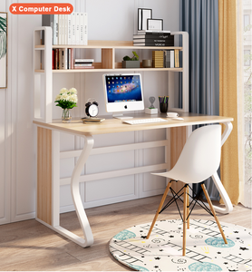 Mesa de trabajo de oficina de diseño moderno para niños, escritorio de ordenador de escritura con estantería - Product Image 2