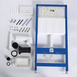 浴室附件金属框架双冲洗隐藏式水箱，带冲洗按钮 - Product Image 6