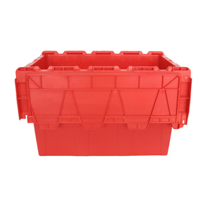 Cajón móvil de plástico PP sólido, tapa adjunta, contenedor logístico apilable con estilo, caja sólida, caja de almacenamiento de envío, uso de rotación - Product Image 6