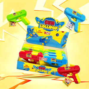 Kẹo Bán Buôn Tùy Chỉnh Nhãn Hiệu Riêng Số Lượng Lớn Vui Vẻ Mới Lạ Launcher Hình Dạng Lollipop Đồ Chơi 5 Các loại Trái Cây Hương Vị Thấp Moq OEM/ODM - Product Image 1