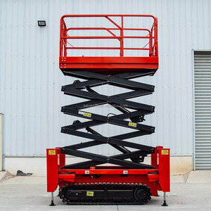 10M Rough Terrain Self Propelled Track Mobile Self Leveling <strong>Loading</strong> Electric Aerial Scissor Type Lift Work <strong>Platform</strong> Good Price - Product Image 5