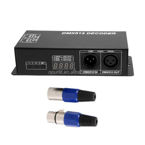 Factory Dmx 512 3 canales RGB 4 canales RGBW DC12V 24V DMX 512 Controlador con pantalla digital para luces de control Rgb Led Dmx - Product Image 1