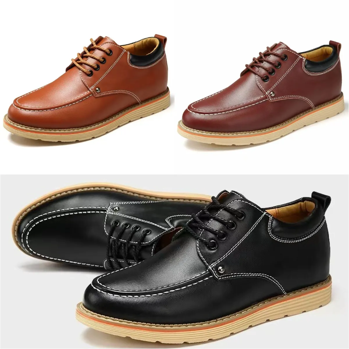 Hombres al por mayor vestido de cuero genuino Oxford italiano clásico zapatos oficiales