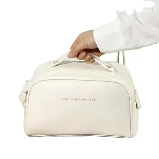 Sac de voyage de maquillage en cuir Pu avec fermeture éclair en maille Mini petite toile en cuir pour hommes sacs à cosmétiques personnalisés en silicone étuis étanches