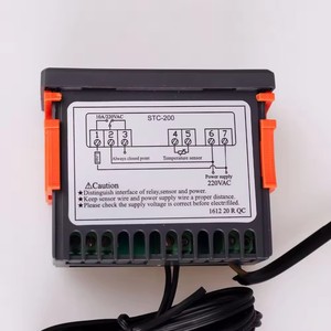 Новый STC-200 AC цифровой регулятор температуры STC 200 термостат регулируемый микрокомпьютерный термостат NTC датчик 220 В контроллер - Product Image 3