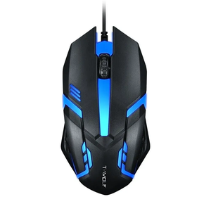 Fabbrica universale a buon mercato VONN V1 cablato USB Gaming Mouse 3 pulsante colorato retroilluminato 1000DPI Mouse per PC portatile Desktop - Product Image 1