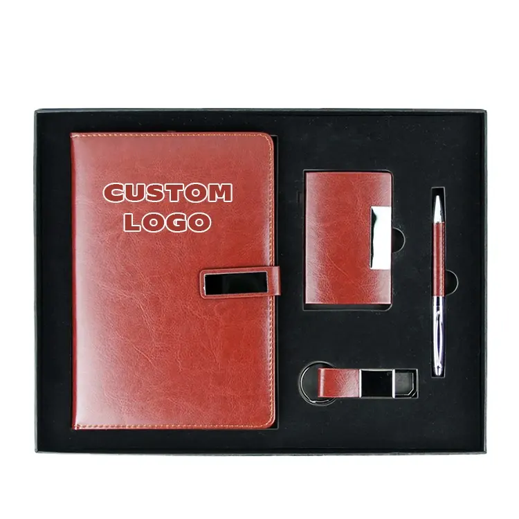 2022 men's executive cooperate new year notebook box gift set