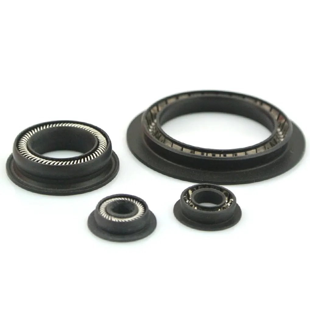 ZHIDE PTFE spring energized lip seals for shafts rods pistons sealing applications in inch and metric
