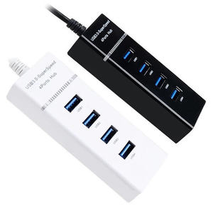 超高速5 gbps传输多4端口USB 3.0集线器，带发光二极管USB集线器3.0分离器扩展适配器，适用于电脑 - Product Image 4