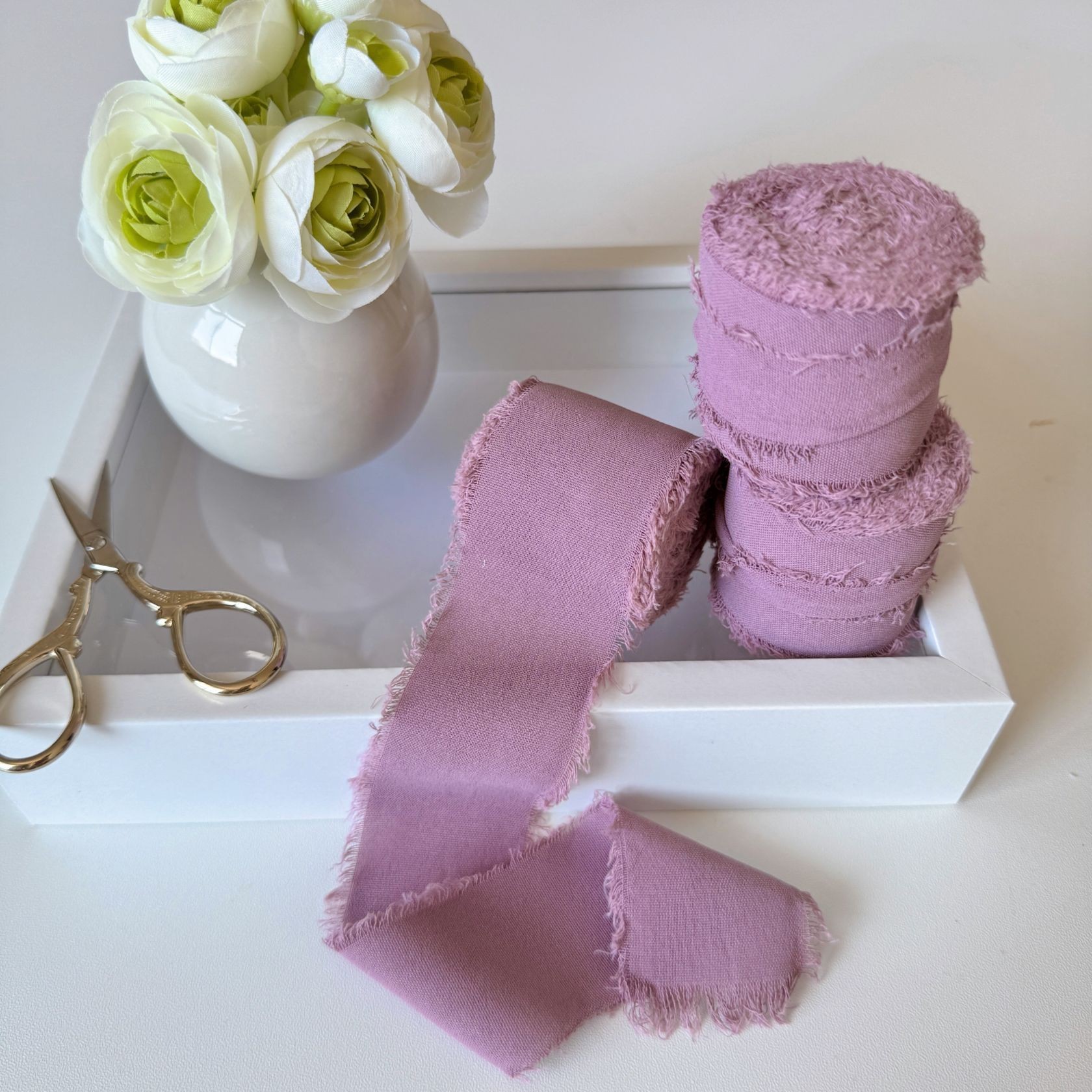 Violet poussiéreux-4 cm * 5 m