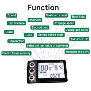 Mini Pantalla de medidor LCD para E-Bike 24V 36V 48V KT controlador Kit de conversión de bicicleta eléctrica pantalla LCD compatible electrónica inteligente - Product Image 2