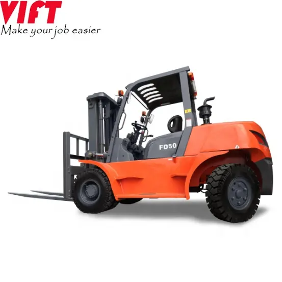 Làm Việc Visa CE & ISO Nhật Bản 5T 6T 7T Xe Nâng Diesel Xe Tải Nặng Với Rắn Đúp Tire, side Phím Shift, Hoàn Toàn Miễn Phí Mast, Cabin