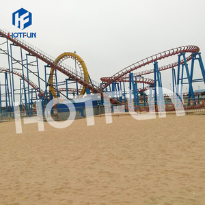 Daring Intense High-speed Unpredictable Exciting Wild Five Ring Roller Coaster for Sale - Product Image 1