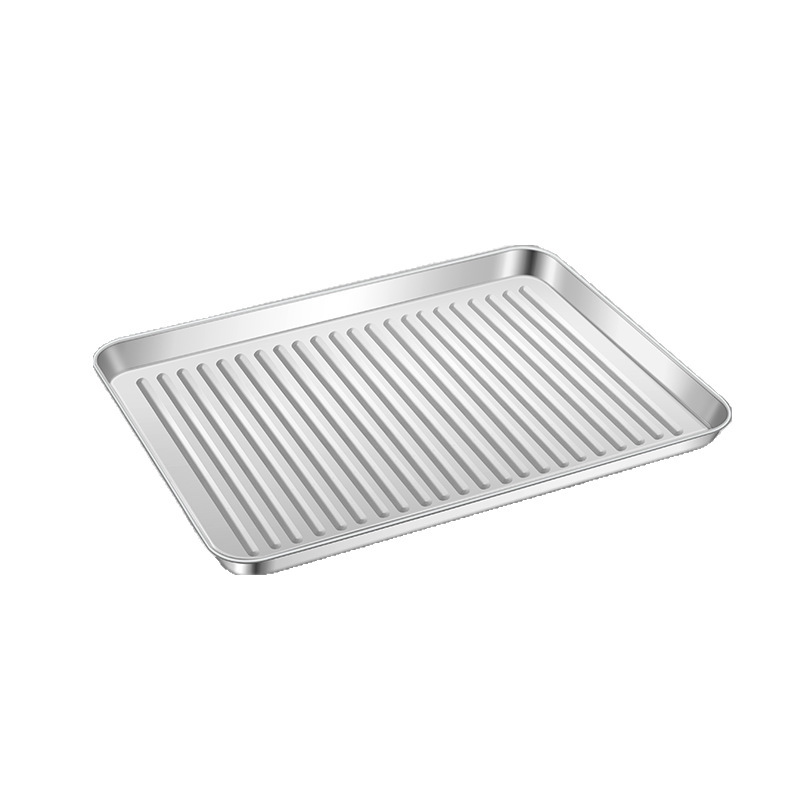 SS304-Striped Square Tray-23*17*2.5