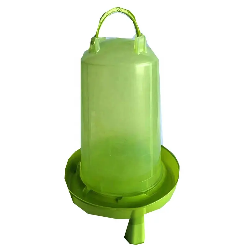 مصنع جياتاي 8 لتر شارب بلاستيكي أخضر مع ساق لمياه الدجاج والدجاج والمغذية