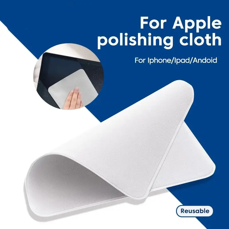Accessoires de nettoyage pour Apple iPhone et Mac, 10 pièces, chiffon de polissage, essuie-glace à Texture en microfibre, 1:1x16CM